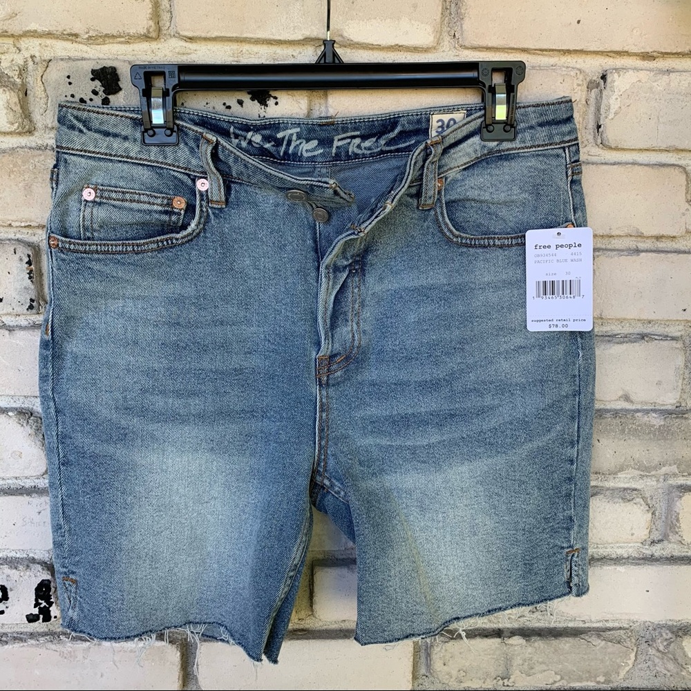 Free people Bermuda shorts pacific blue wash - Picture 6 of 6